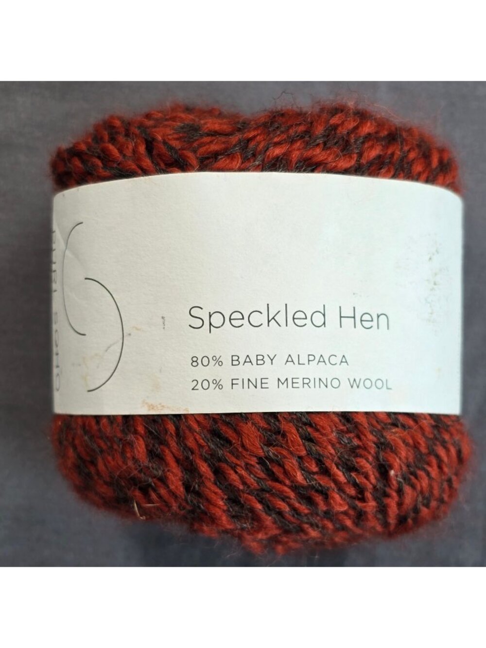 Purl Soho 50g Yarn Red Raisin 80% Baby Alpaca 20% Merino Wool Speckled Hen